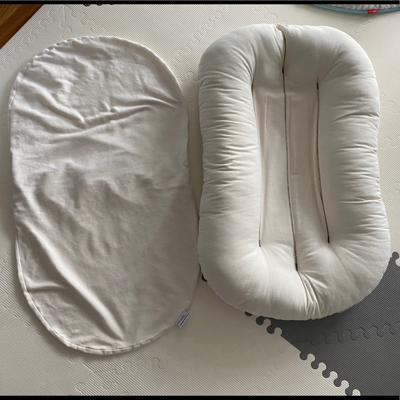 Snuggle Me Organic Infant Baby Lounger with Cover